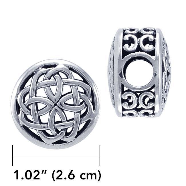 Celtic Knotwork Sterling Silver Bead TBD188