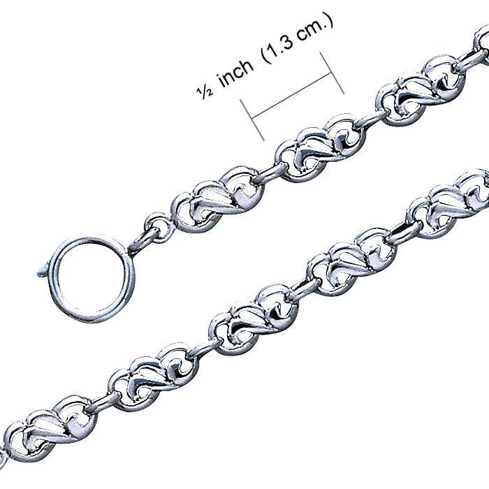 Celtic Link Sterling Silver Bracelet TBG063