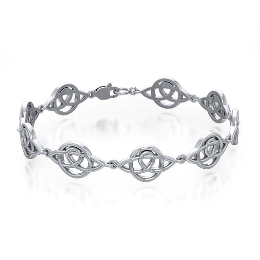 Celtic Trinity Knot Sterling Silver Bracelet TBG083