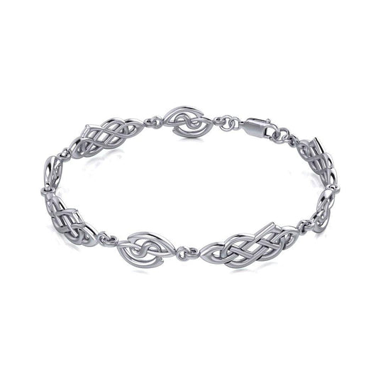 Celtic Knotwork Sterling Silver Bracelet TBG089
