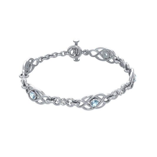 Celtic Knots Sterling Silver Bracelet TBG097