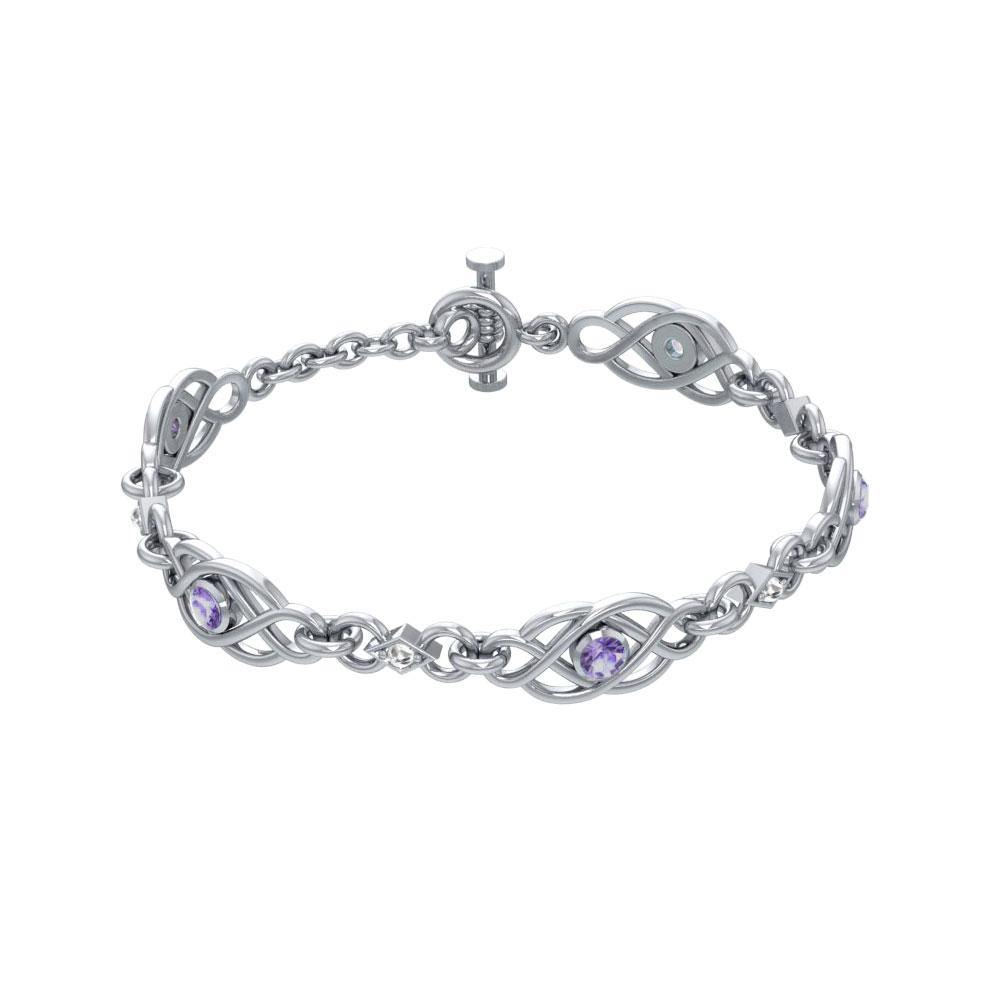Celtic Knots Sterling Silver Bracelet TBG097