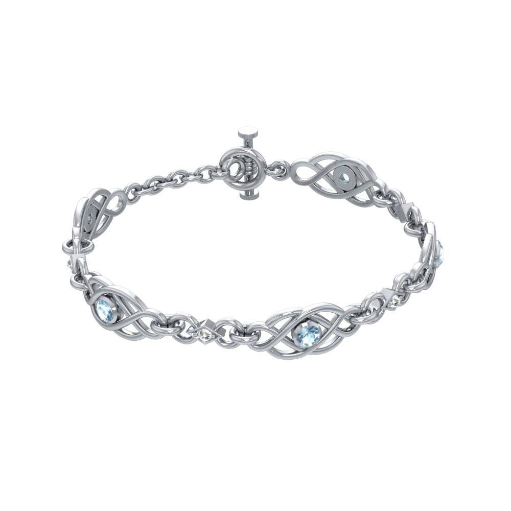 Celtic Knots Sterling Silver Bracelet TBG097