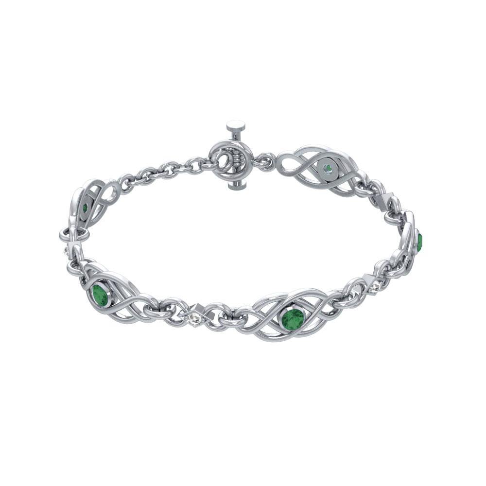 Celtic Knots Sterling Silver Bracelet TBG097