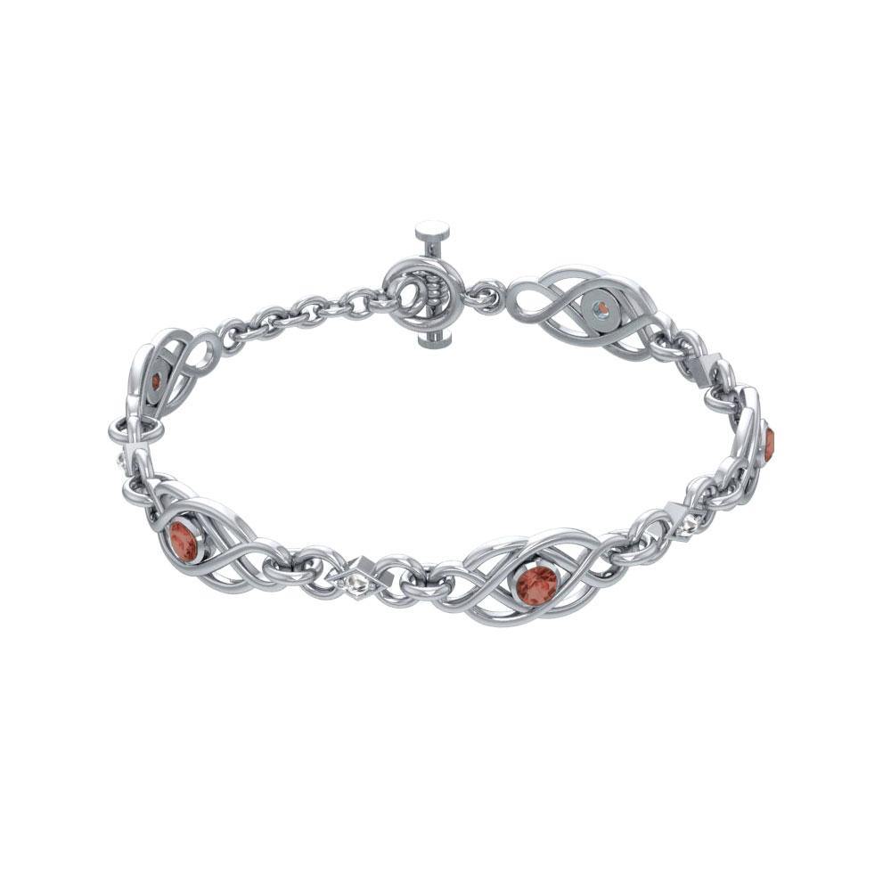 Celtic Knots Sterling Silver Bracelet TBG097