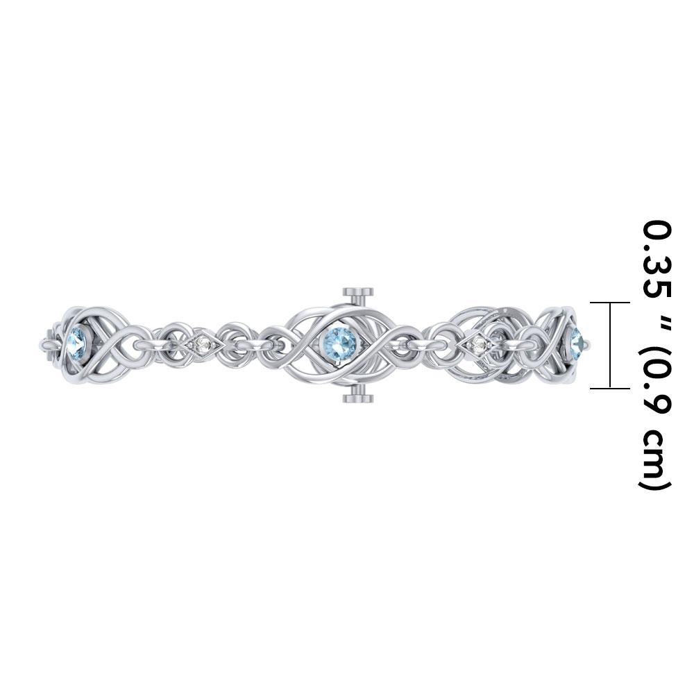 Celtic Knots Sterling Silver Bracelet TBG097