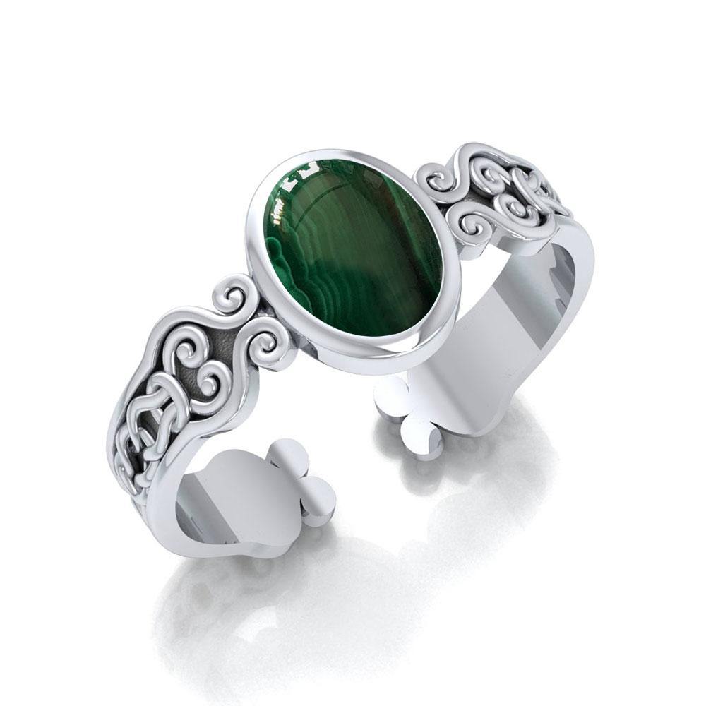 Celtic Knot Spiral Cuff Bracelet TBG278