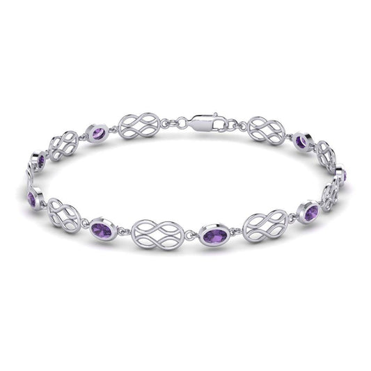 Celtic Knotwork Sterling Silver Bracelet TBG311