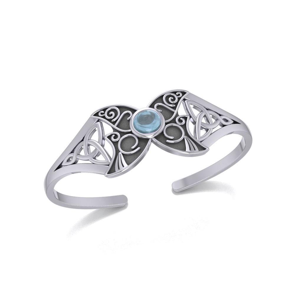 Blue Moon Celtic Triple Goddess Cuff Bracelet TBG762
