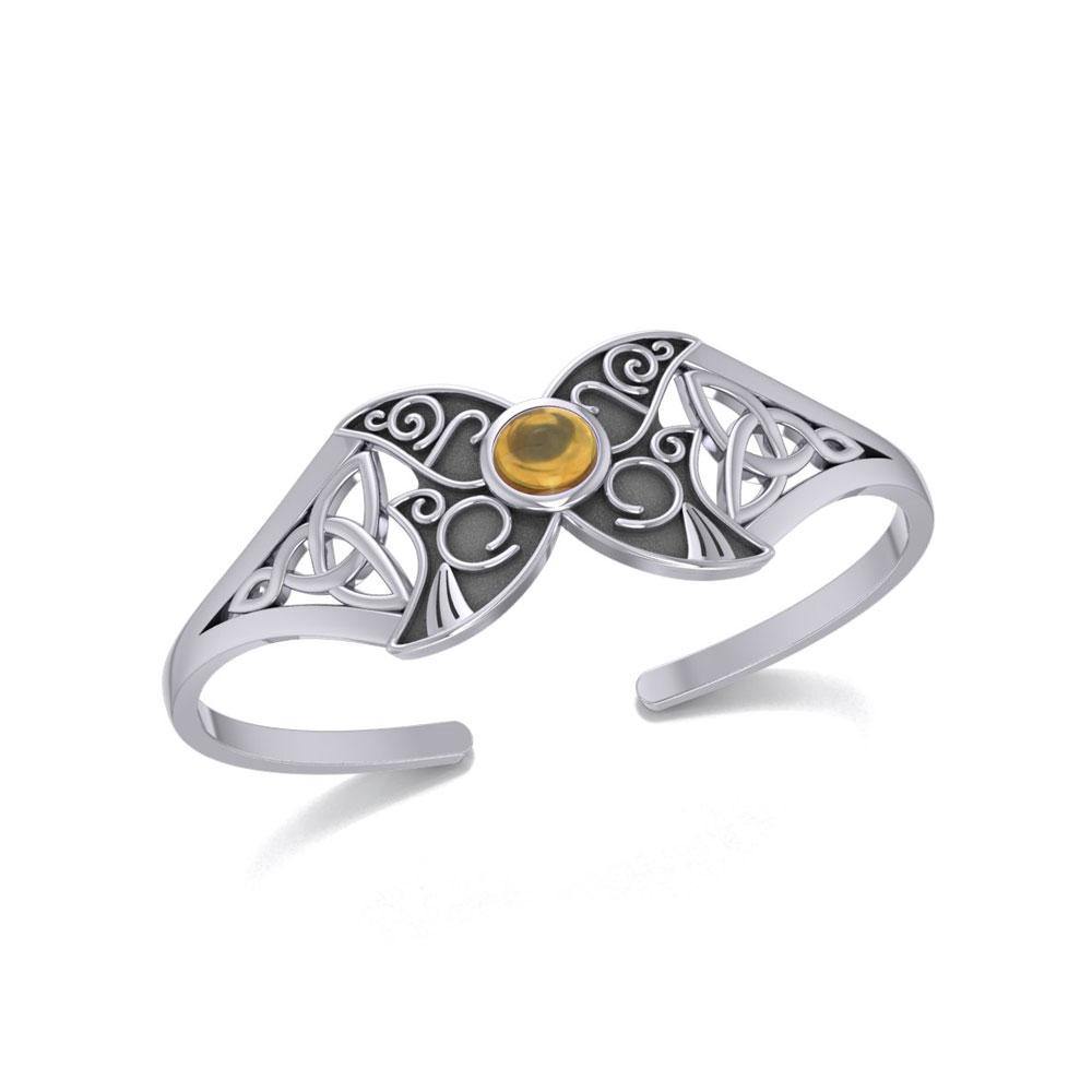 Blue Moon Celtic Triple Goddess Cuff Bracelet TBG762