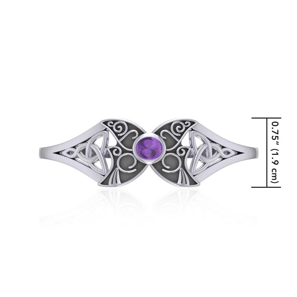 Blue Moon Celtic Triple Goddess Cuff Bracelet TBG762