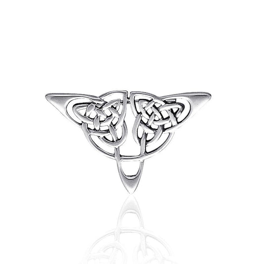 Celtic Knots Silver Brooch TBR020