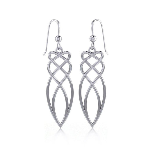 Celtic Knotwork Sterling Silver Dangle Earrings TE100