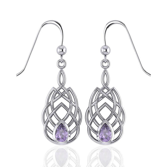 Celtic Knotwork Sterling Silver Earrings TE107