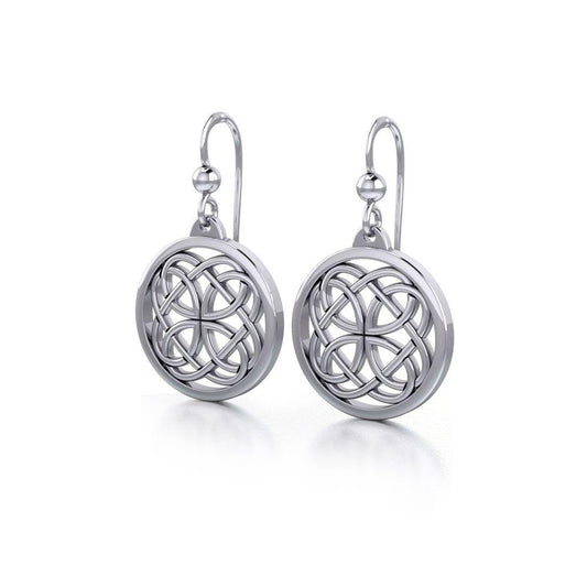 Celtic Knotwork Sterling Silver Earrings TE589