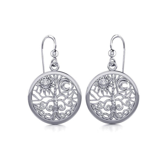 Celtic Tree of Life Silver Earrings TER060