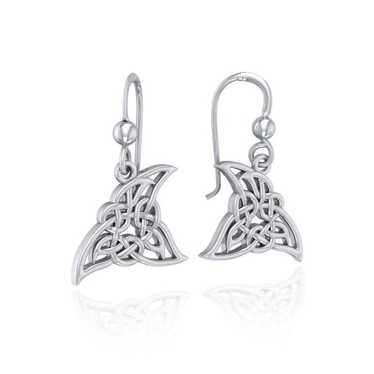 Celtic Shark Fin Silver Earrings TER1722