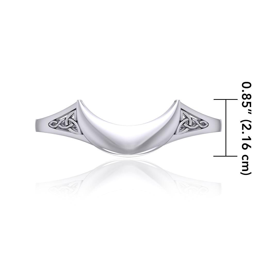 Crescent Moon Celtic Cuff Bracelet TMD063
