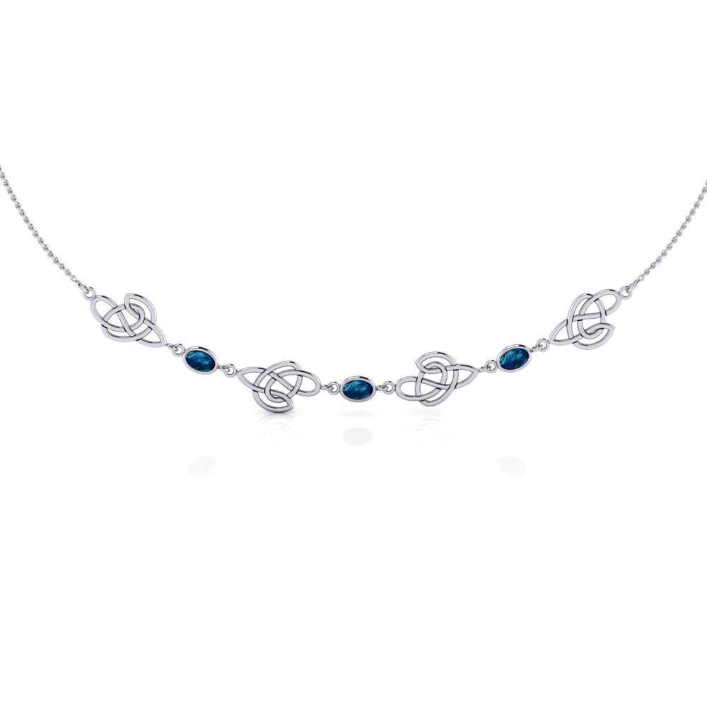 Celtic Knotwork Silver Necklace TN016