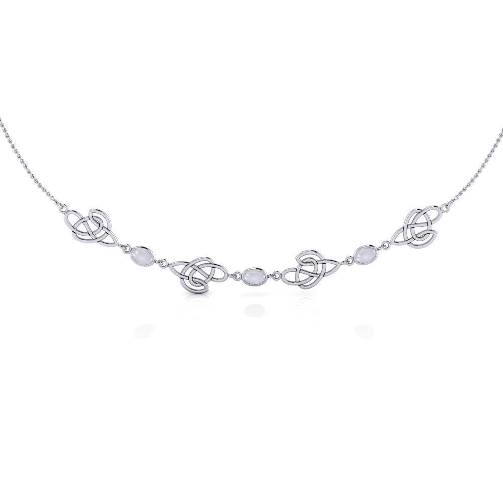 Celtic Knotwork Silver Necklace TN016