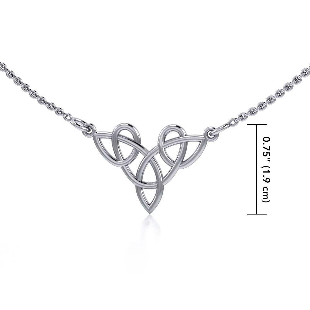 Celtic Knotwork Silver Necklace TN036