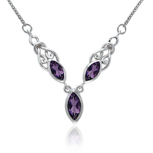 Celtic Knots Silver Necklace TNC084