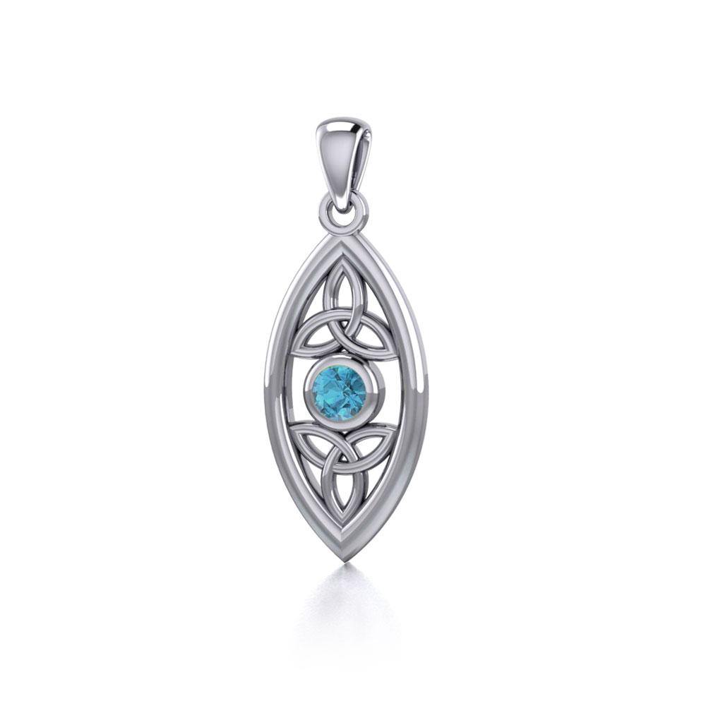 Celtic Triquetra Knot Silver Pendant TP1147