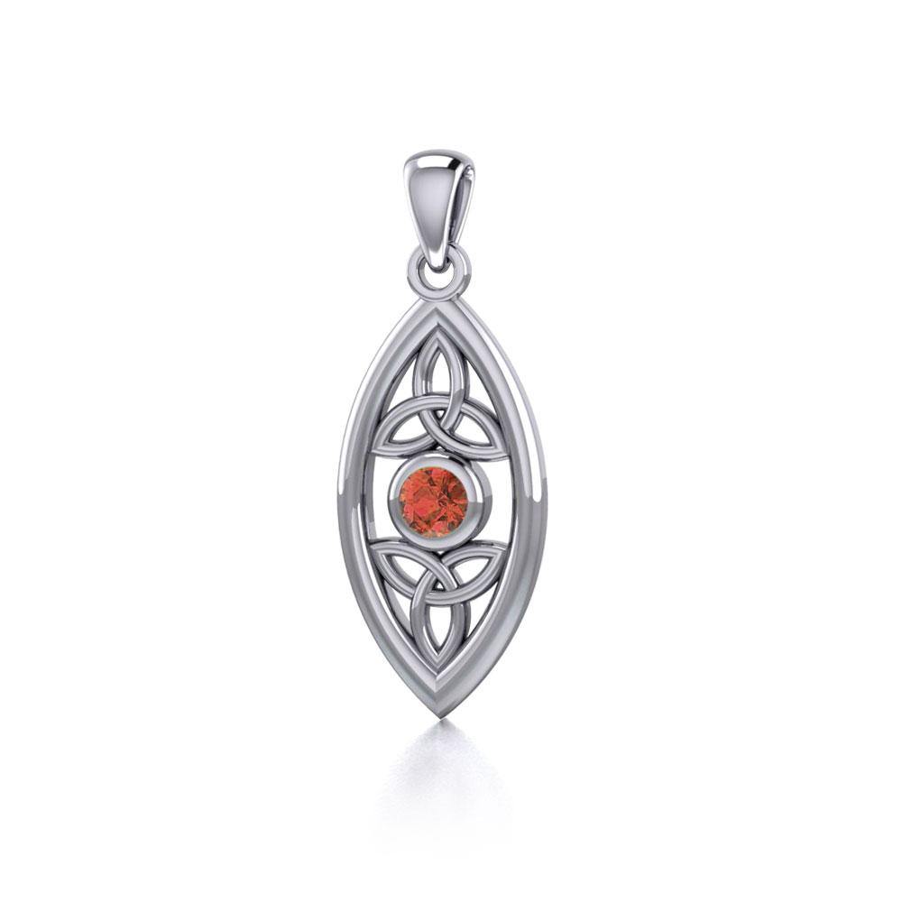 Celtic Triquetra Knot Silver Pendant TP1147