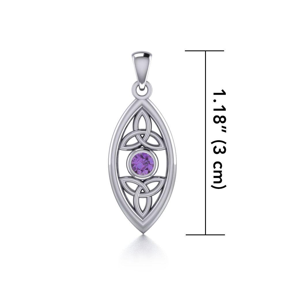 Celtic Triquetra Knot Silver Pendant TP1147