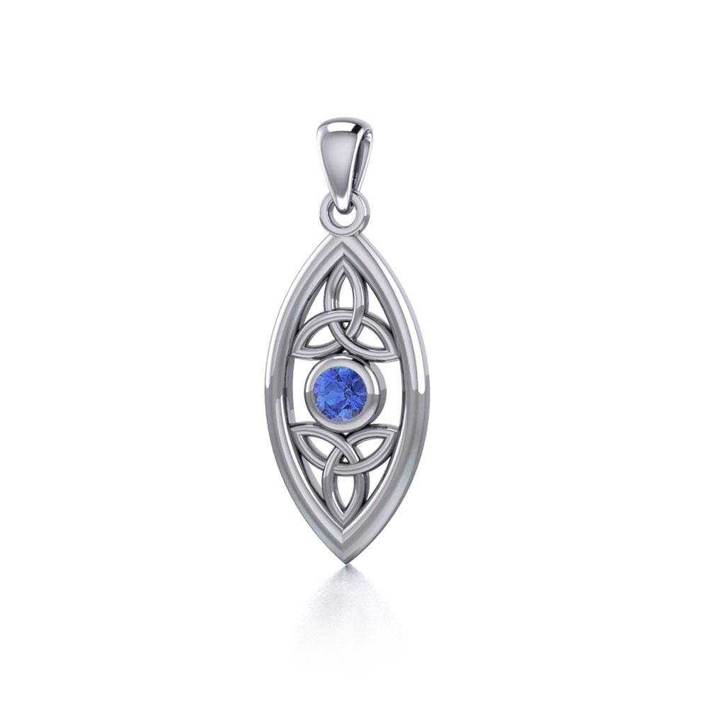 Celtic Triquetra Knot Silver Pendant TP1147