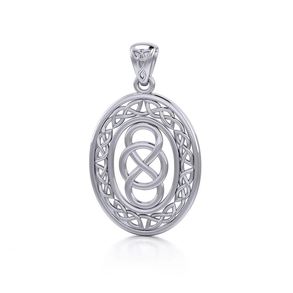 Celtic Infinity Knotwork Silver Pendant TPD4133