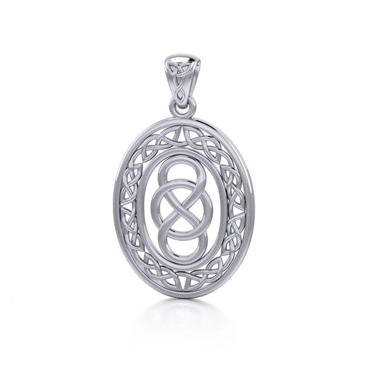 Celtic Infinity Knotwork Silver Pendant TPD4133