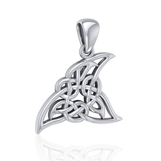 Celtic Shark Fin Silver Pendant TPD5167
