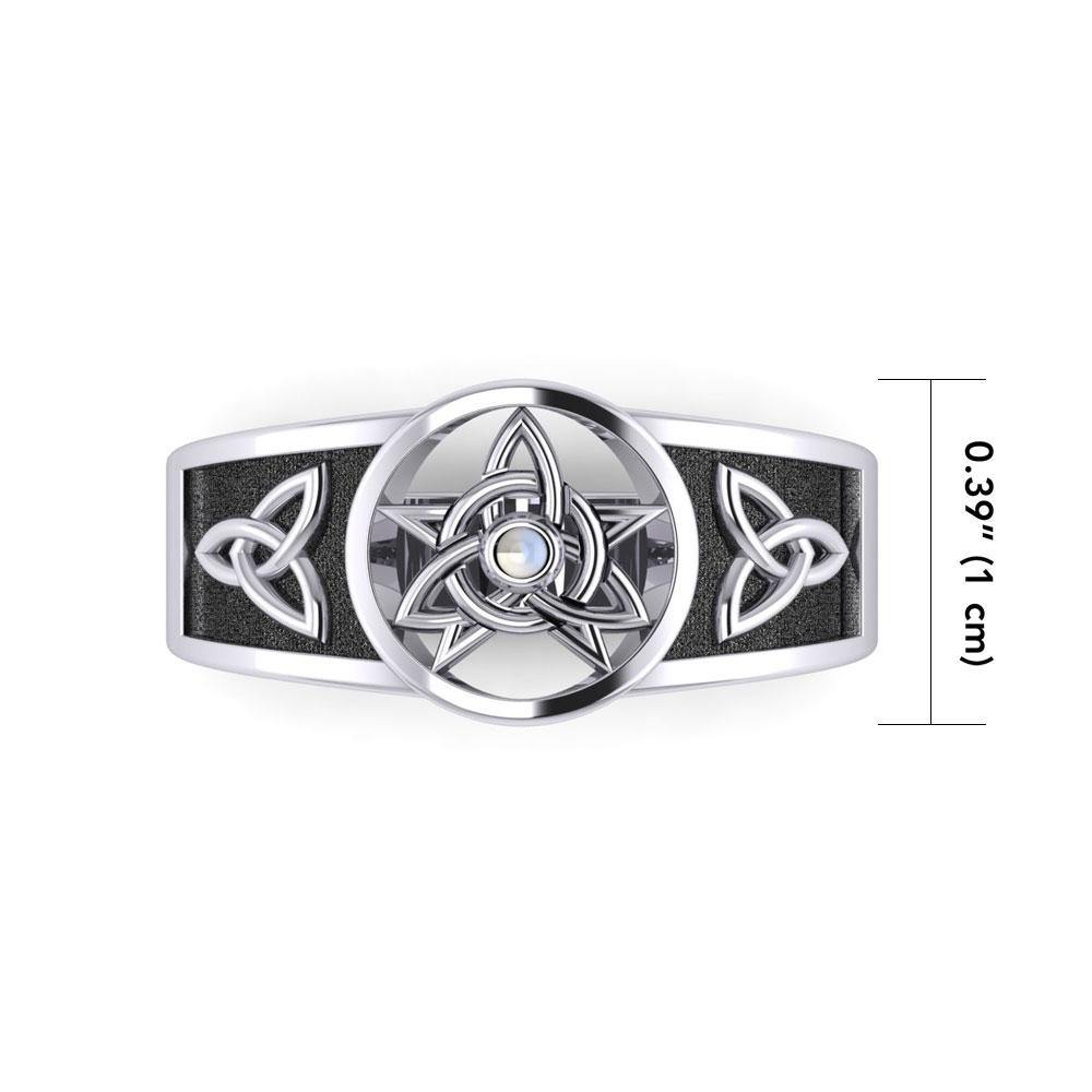 Celtic Trinity The Star Silver Ring TRI058